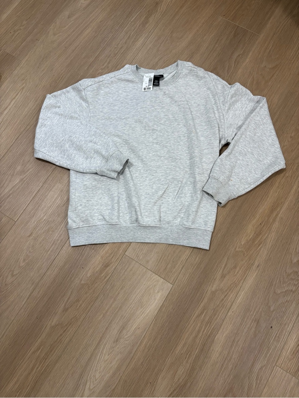 H&M Light Gray Relaxed Fit Sweatshirt